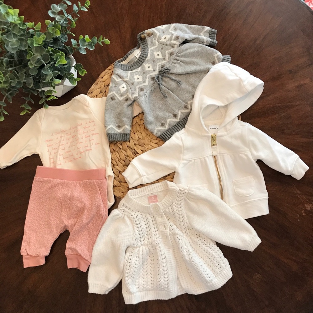 Girls winter newborn lot